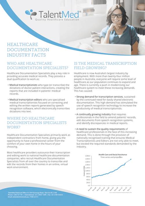 Medical Transcription Information Pack Course information pack